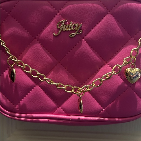 Juicy Couture Pink Quilted Crossbody Bag nwot kids girls cute stocking stuffer - Picture 2 of 6